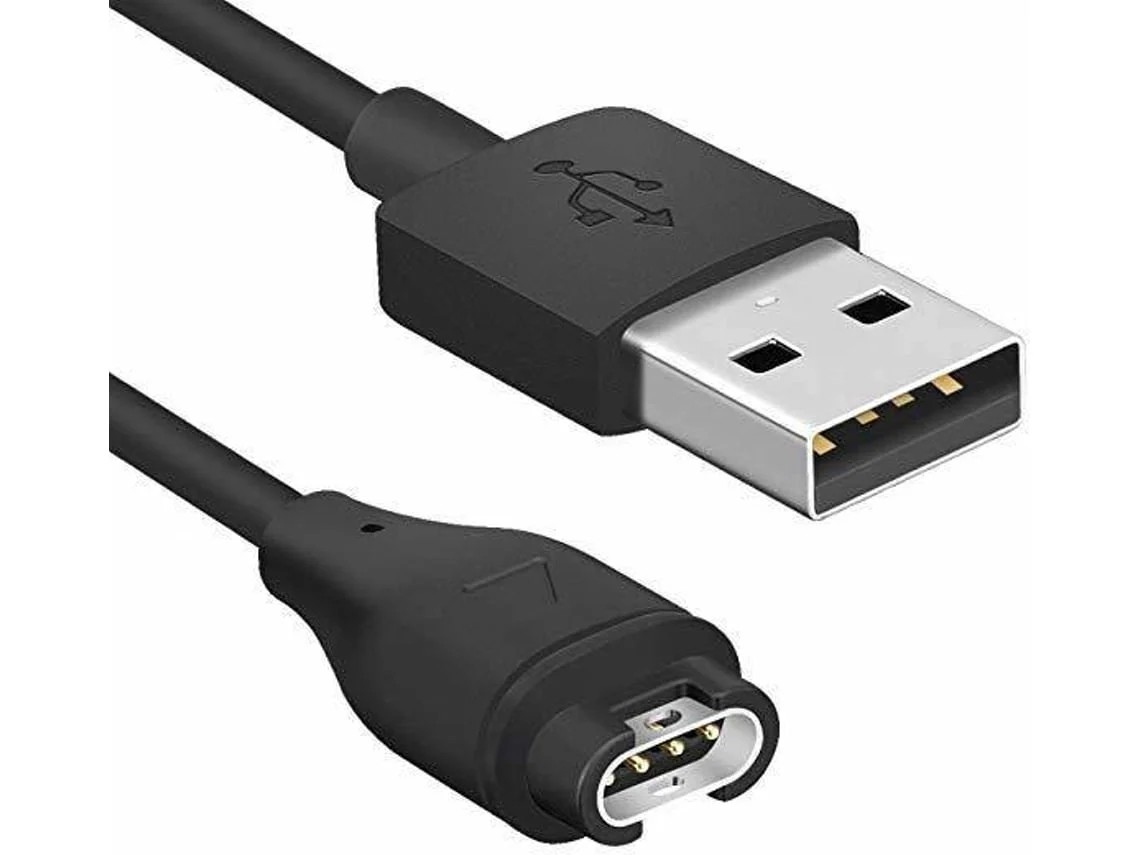 Cabo Usb Preto Para Garmin Instinct