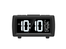 Rádio Relógio Fm Para Quarto, Rádio Relógio Fm Digital, Preto Olysi Shop