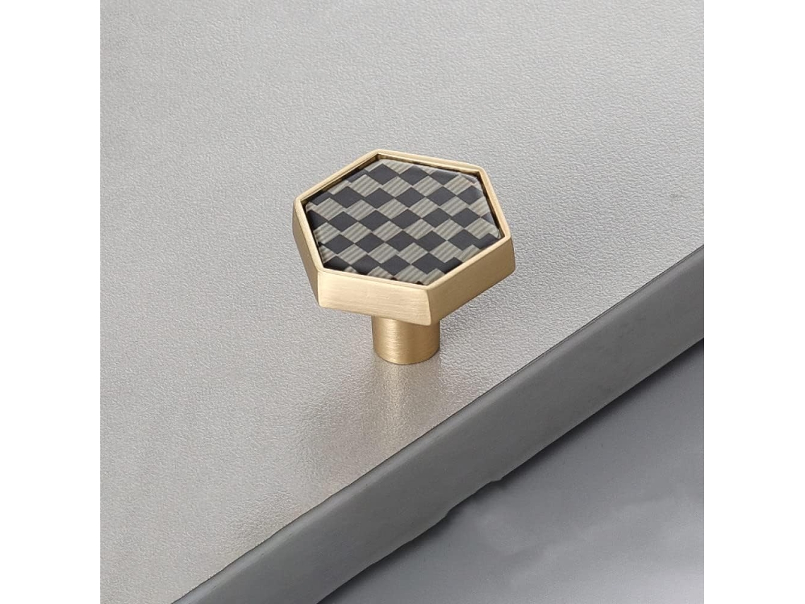 Puxadores Hexagonais Youther Para Móveis, Armários E Gavetas.
