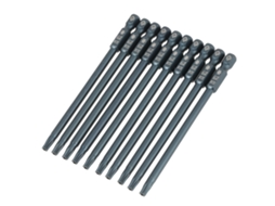 Kit Com 10 Pontas De Chave De Fenda Estrela Segurança T20, Cabo Hexagonal De 1/4", 100mm, Magnético