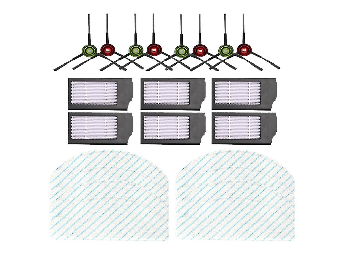 Kit De Acessórios De 22 Peças Aplicável Ao Ecovacs Deebot Escova Lateral Filtro Pano De Mop