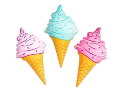 2026 juego Gigante de Conos de Helado Inflables para Niños Y Adultos, 91,44 Cm (paquete de 3)