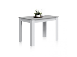 Mesa de jantar Cloe Branco - Cimento 109 x 78 x 67cm cm