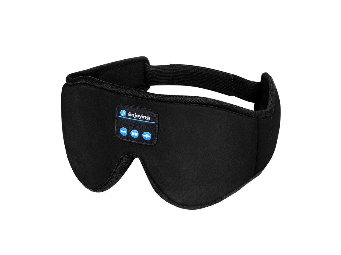 Máscara de Dormir Bluetooth 5.0 Sem Fio para Chamadas, Música Estéreo Binaural, Bloqueio de Luz AQUAFORGE