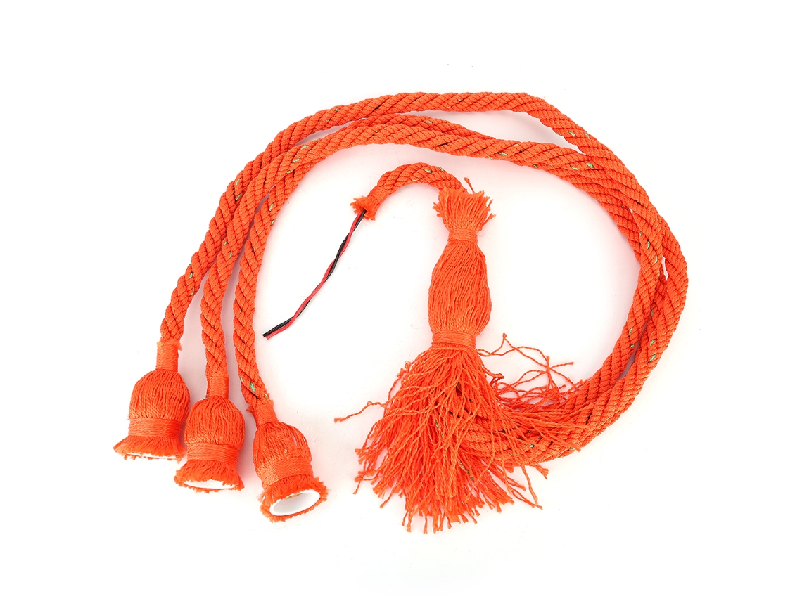 Rebe-lámpara De Techo Colgante De Soga Vintage Estilo Campestre 3 Cabezas Base E27 85-260v 1m
