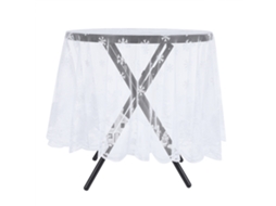 Laxiscreed Decoração Natalícia Com Forro De Festa Em Renda E Velcro Para Decoração De Mesa
