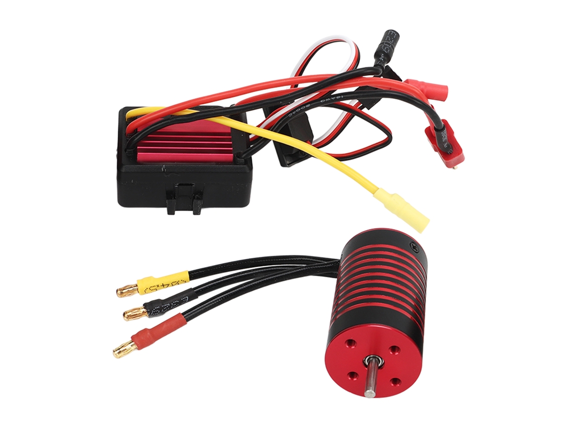 Mali conjunto de Motor Brushless e Esc para Carros Rc 1/12 Traxxas 5900kv Impermeável Programável