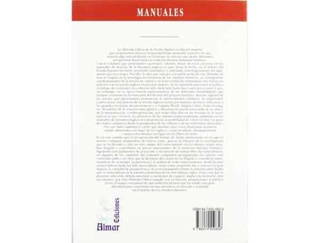 Livro Historia Crítica De La Novela Inglesa Escrita Por Mujeres de Antonio Rodríguez Celada (Espanhol)