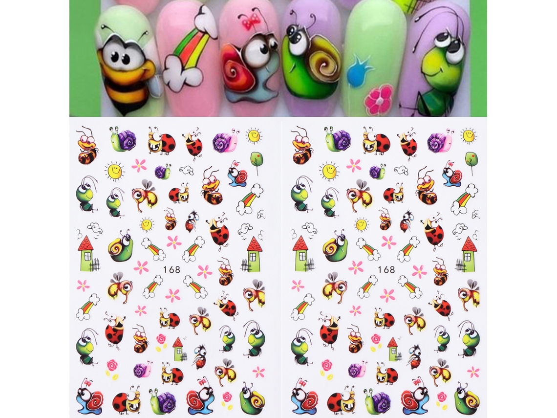 Kit Com 2 Adesivos De Unha 3d Com Olho Grego, Decoração De Unhas Para O Verão.
