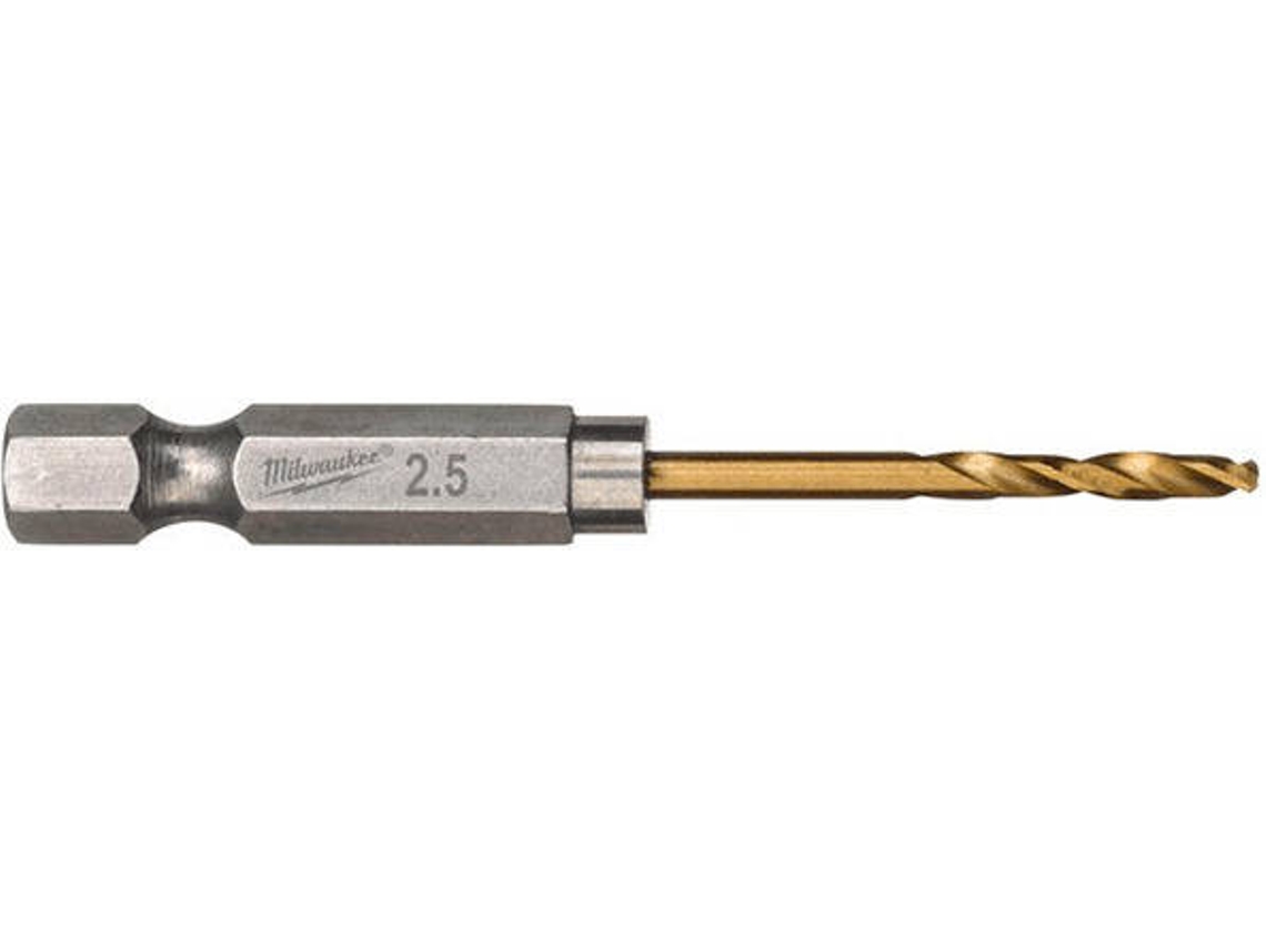 Brocas MILWAUKEE Hss-G Tin Red Hex2.5mm