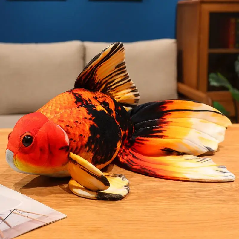 Peixinho Dourado da Sorte Koi de Pelúcia, Almofada Decorativa de Desenho Animado de Peixinho Dourado MDUG (estilo B, 50cm)