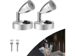2 Luzes De Leitura Led De 3w 12v Com Interruptor Nostalgia88