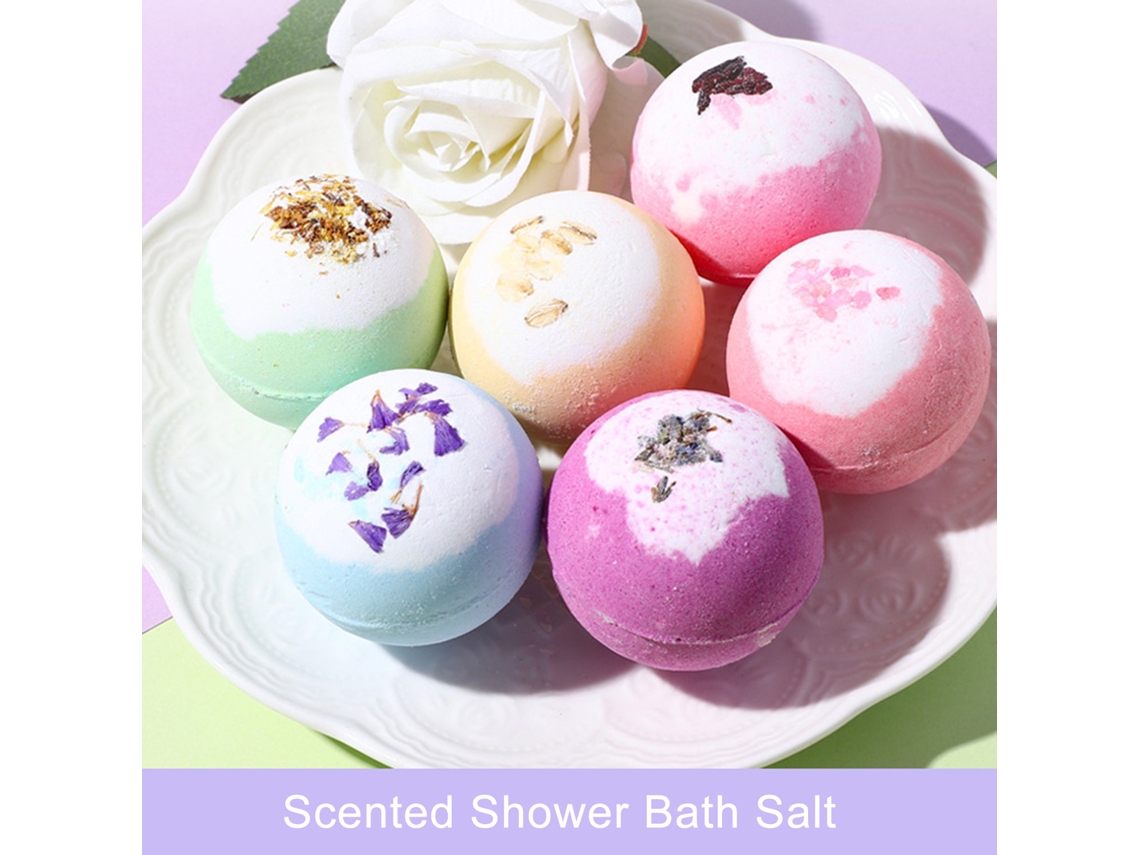 6 Unidades. Conjunto De Bombas De Baño Aromáticas Regalo Para Mujeres