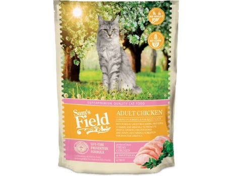 Ração para Gatos SAMS FIELD (2.5 Kg - Seca - Adulto - Sabor: Frango)
