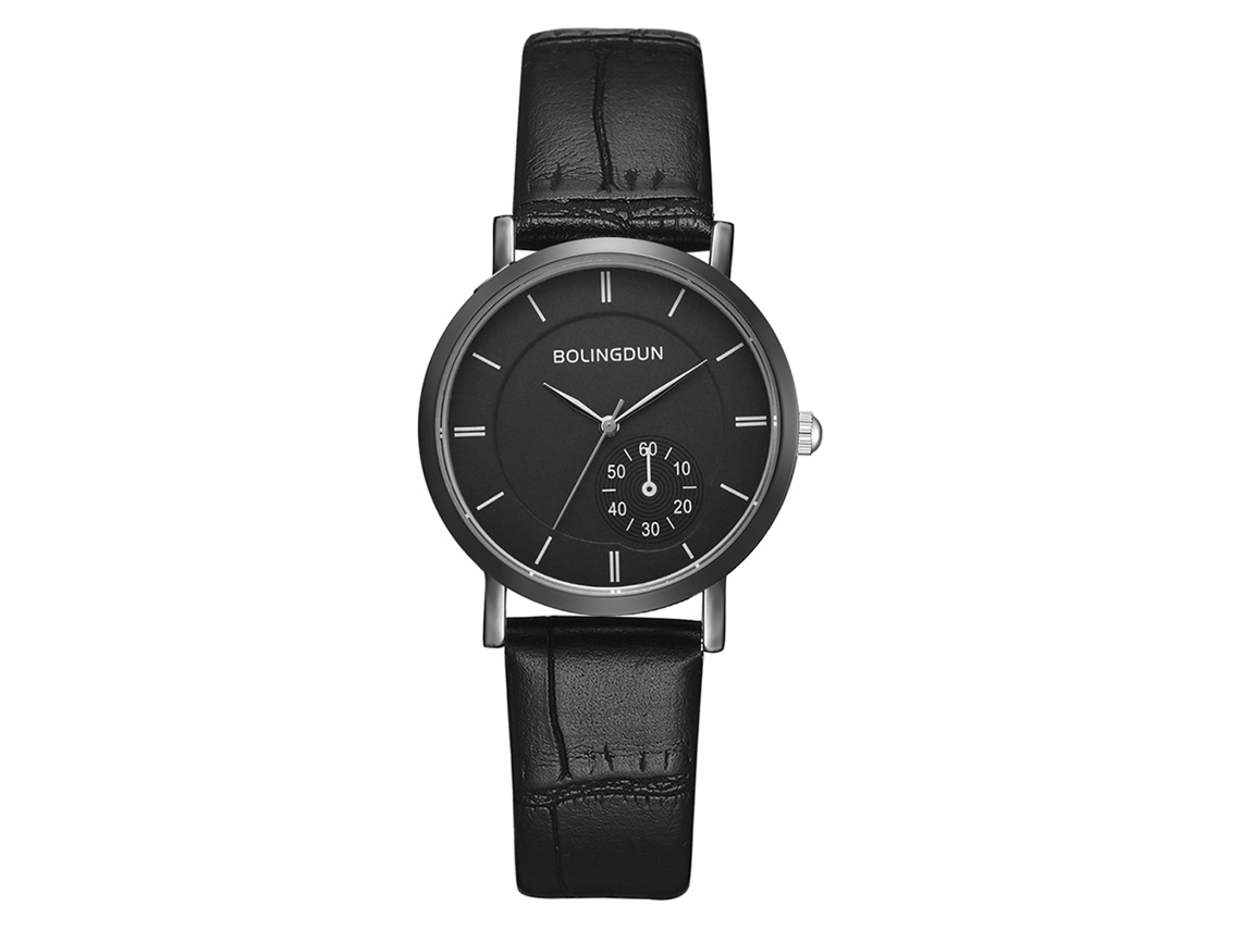 Relógio de Pulso de Quartzo Fashion Leisure com Cinto de Couro Elegante e Design Minimalista