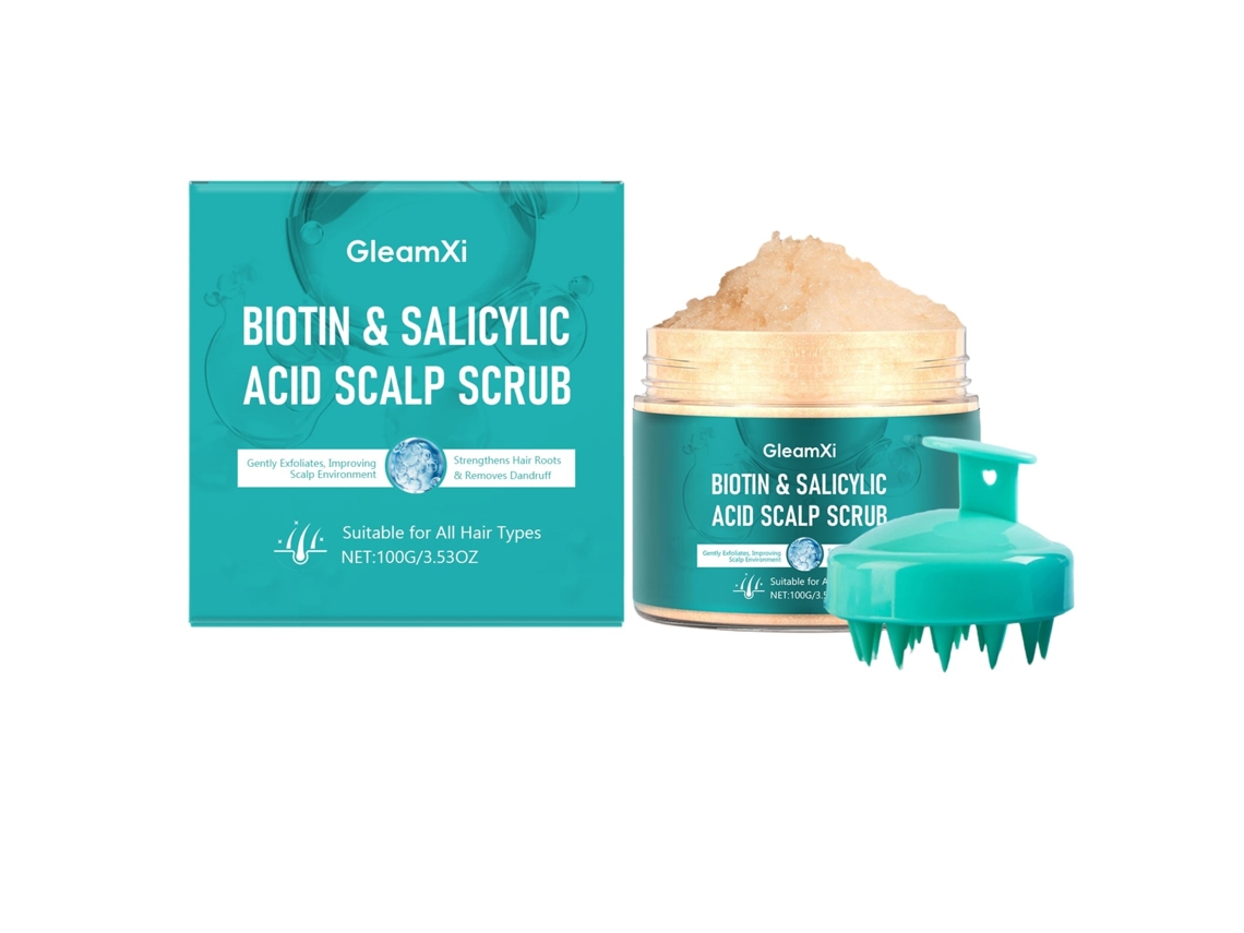 Exfoliante Capilar Diário Gleamxi com Ácido Salicílico para Renovação e Saúde do Couro Cabeludo LAXISCREED