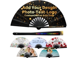 Eventail Personnalisable Pliant - Eventail Pliant Sur Mesure Com Personnalisable Photo - Cadeau Original