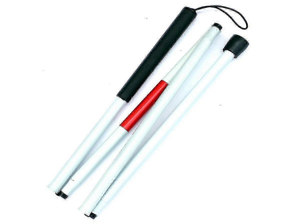 Bengala Dobrável E Ajustável De Metal De 127 Cm (50 Polegadas) Para Cegos E Idosos - Auxílio De Mobilidade Leve E Durável Para Baixa Visão