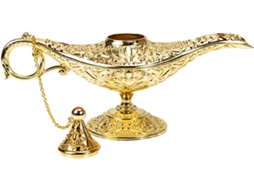 Ornamento Decorativo em Liga de Zinco, Estilo Retrô Chique, Luminária de Estábulo em Dourado Antigo para Escritório Ou SFUSHOS