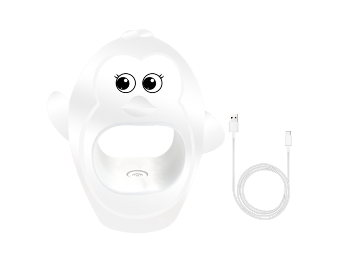 Mini Lâmpada Para Unhass Led Portátil Em Formato De Pinguim, 8w, Branca