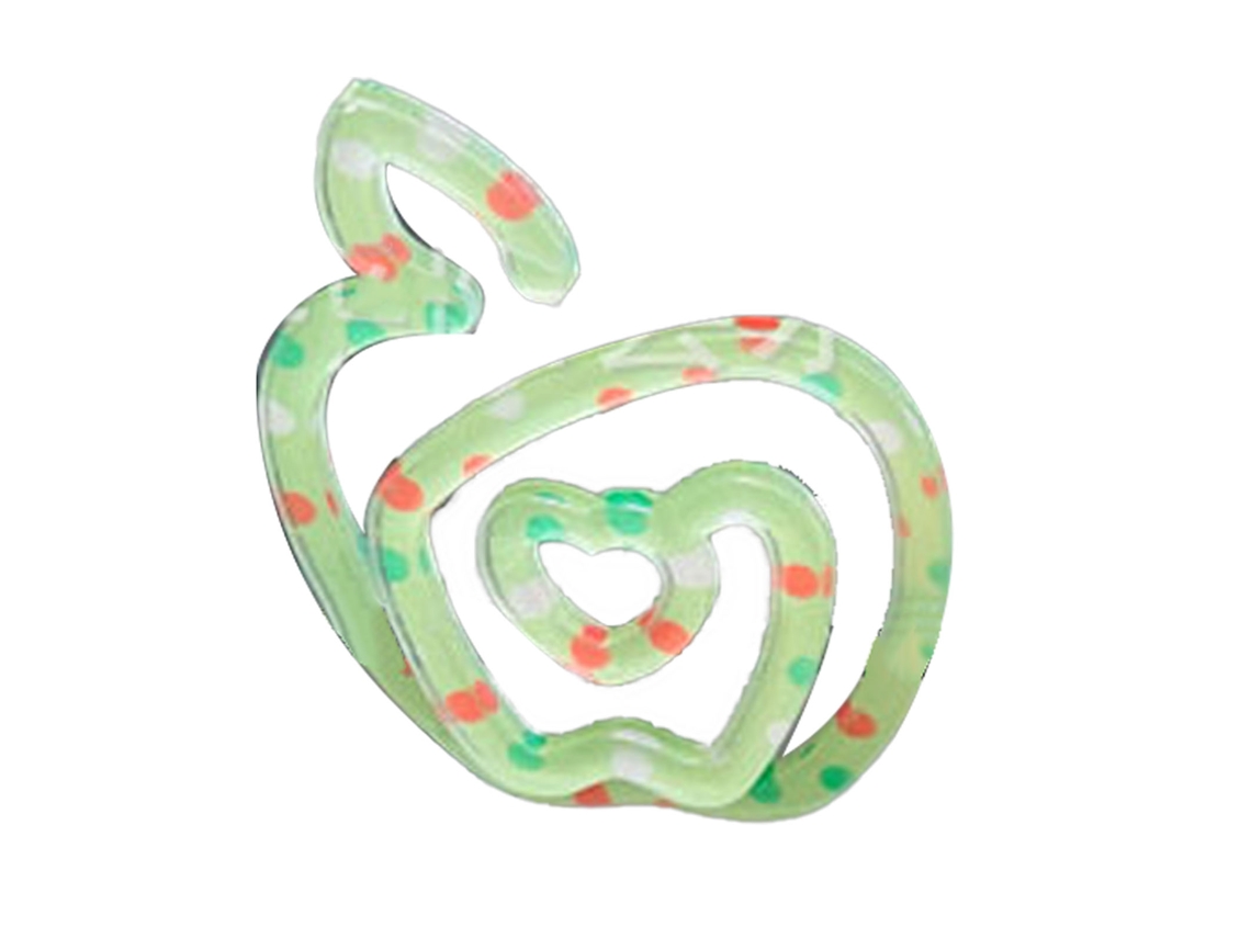 Marca página Clip Papel Forma Fruta Verde