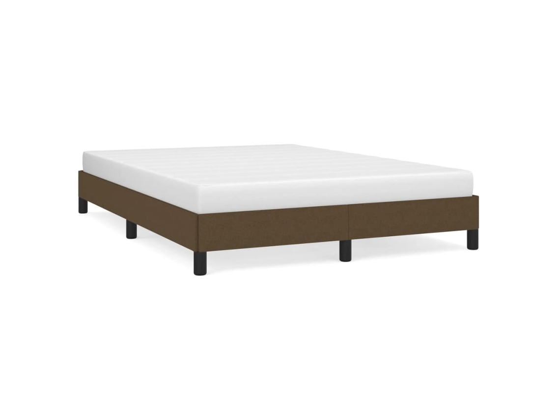 Bed Frame, Bed Frames Vidaxl Marrom Tecido (140 X 190 Cm)