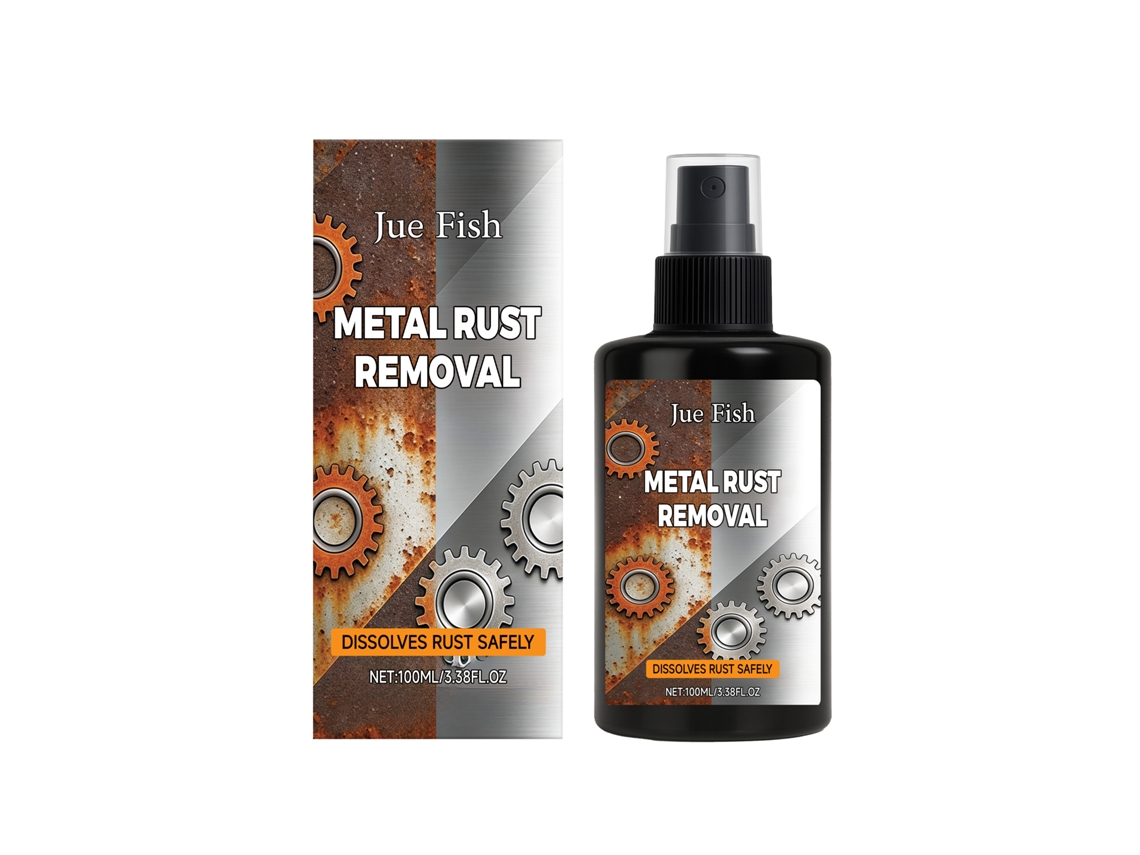 Removedor De Ferrugem Para Metal Limpador Multiuso Transparente Dissolve Ferrugem Superficie Metalica