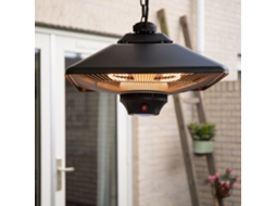 Sunred Aquecedor suspenso Spica Square 2000 W halogéneo preto CE17SQ-B