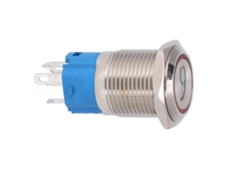 Laxiscreed Interruptor De Botão Auto-rearmável 16mm Com Luz Vermelha, Compatível Com 3-6vdc