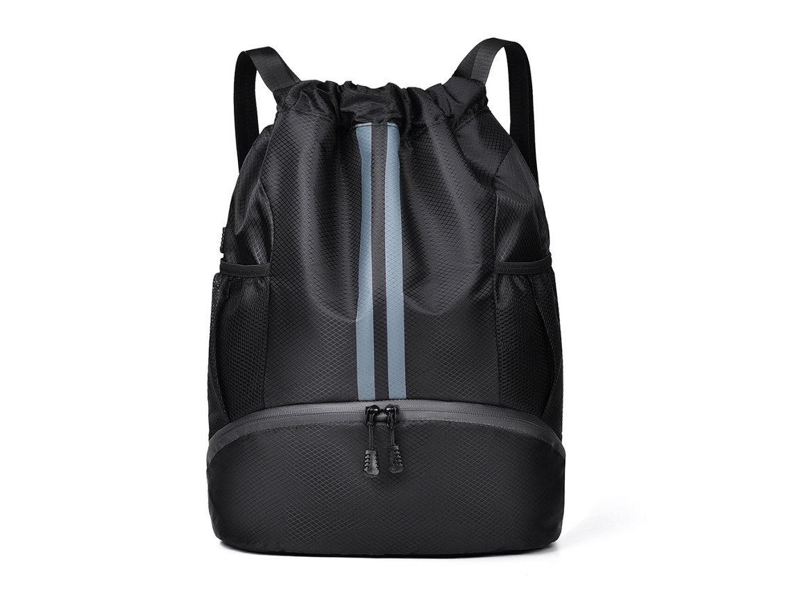 Mochila Preta Para Basquete, Com Compartimentos Para Itens Secos E Molhados, Ideal Para Guardar Tênis.