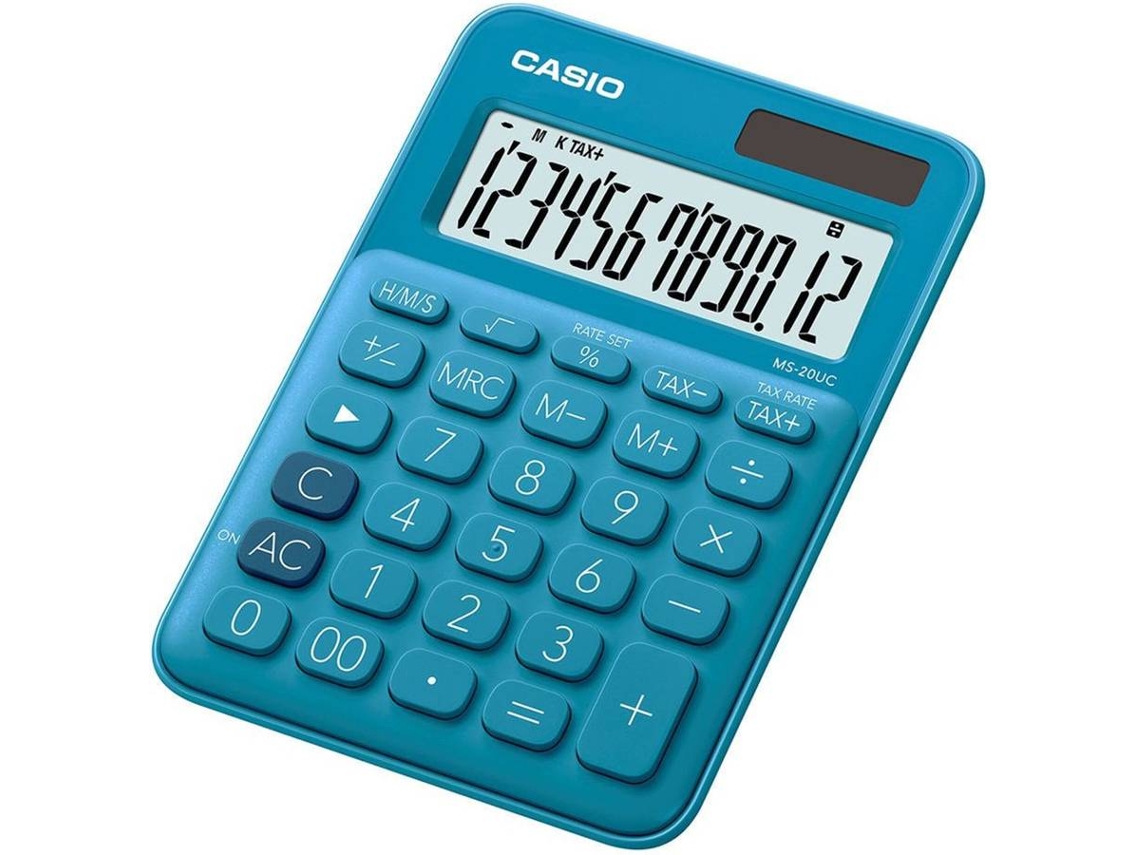 Calculadora Básica de secretaria CASIO MS-20UC-BU