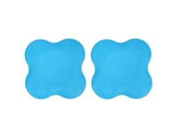 Business 2pcs Almofadas Pu para Joelhos e Cotovelos de Yoga Antiderrapantes Duas Faces Leve e Durável Azul