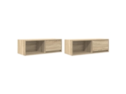 Conjunto de Móveis de Tv 80x31x25,5 cm Derivados de Madeira Carvalho Sonoma MAISON EXCLUSIVE