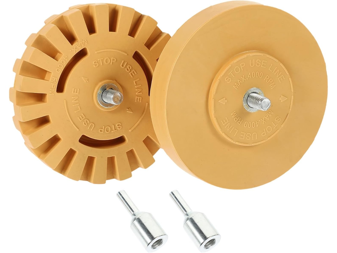 Roda De Borracha De 100 Mm Para Carro, Ferramenta De Remoção Rápida De Adesivos