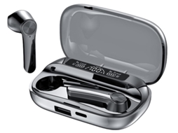 Fones de Ouvido Sem Fio Chronus 7h com Led, IPX7 para Academia e Corrida JIAPEI (preto)
