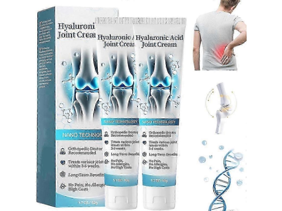 Creme De Ácido Hialurônico Para Articulações, Cuidado Avançado Para Costas, Pescoço, Mãos E Joelhos
