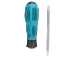 Driver de Parafuso Dual Cruzado/ranhura 6x100mm para Reparos Domésticos e Eletricistas Ferramenta Manual 5mm | S/MARCA