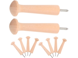 10 3,8 10, Ganchos De Madeira Natural Para Roupas, Prendedores De Roupa Shaker De Madeira,