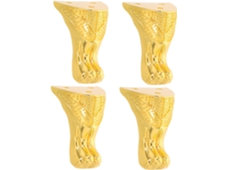 Shineofi Conjunto De 4-protetores Canto Para Pés Móveis Retrô, Ideais Para Caixas De Joias Decorativas E Armários