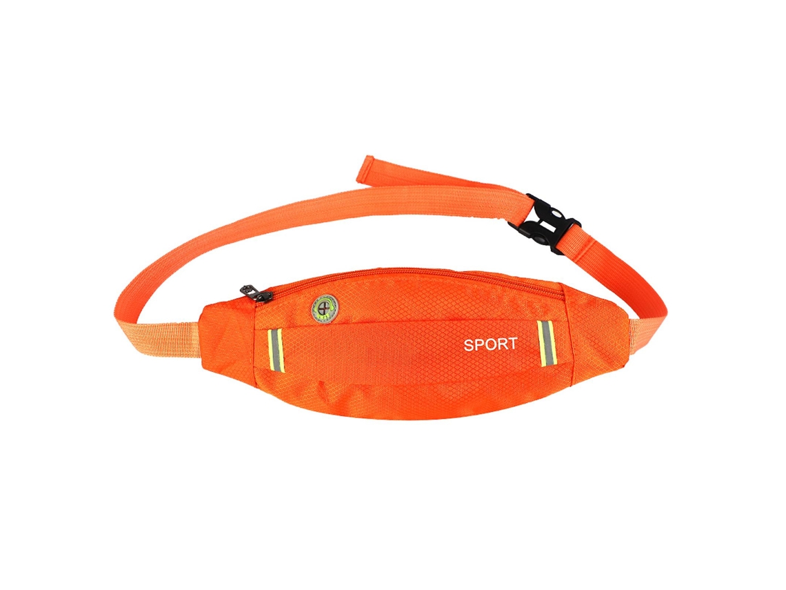 Conjunto de 3 Pochetes Esportivas AQUAFORGE nylon antifurto com bolsos porta celular vermelho