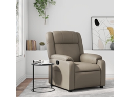 A Poltrona Reclinável Couro Artificial Cor Cappuccino Wsd726209 Adorável Casa