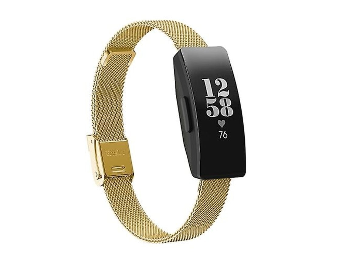 Pulseira De Relógio Lurelia Para Fitbit Inspire / Inspire Hr / Ace 2 Milanese Gold