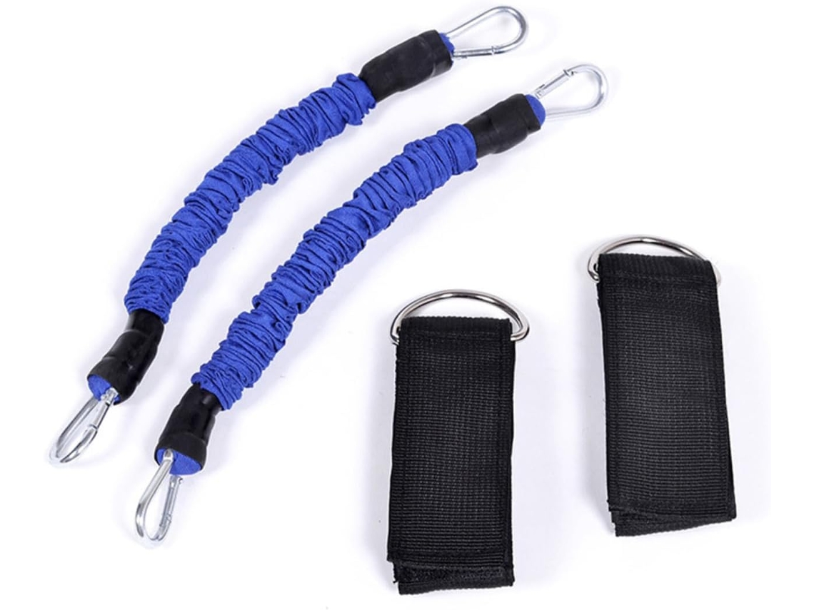 Faixa Elástica De Resistência Para Exercícios Tornozelo, Ideal Treinar As Pernas E Fazer Barra Fixa Em Casa