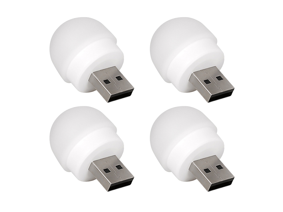 4 Pcs Luz Noite Led Usb Mini Estilosa e Conveniente NEVEANCE