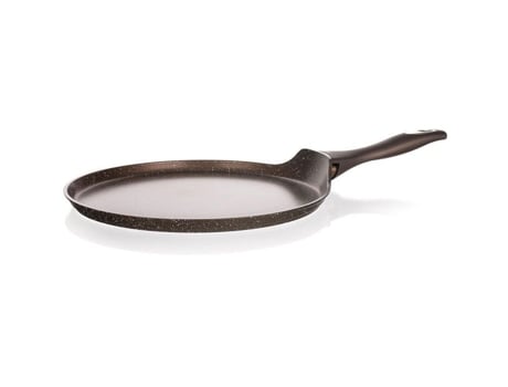 Prato de Banquete para Crepes com Superfície Antiaderente Premium Marrom Escuro 24x1,6cm