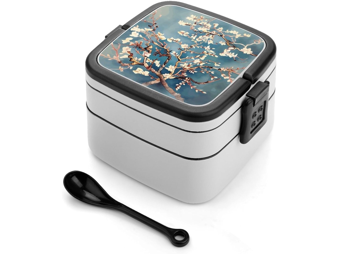 Marmita Bento De Dupla Camada Com Design Minimalista Moderno, Empilhável, À Prova De Vazamentos, Retangular, Ideal Para