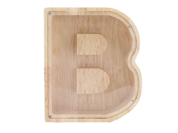 Mali cofre para Moedas em Forma de Letra Personalizado Bambu e Acrílico Presente de Aniversário