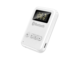 Transmissor Fm YIZHOOD K6-2 Bluetooth 5.0 Lcd Wireless 3.5Mm Jack Aux Car Kit Handsfree Call & Mic para Pc Tv Branco