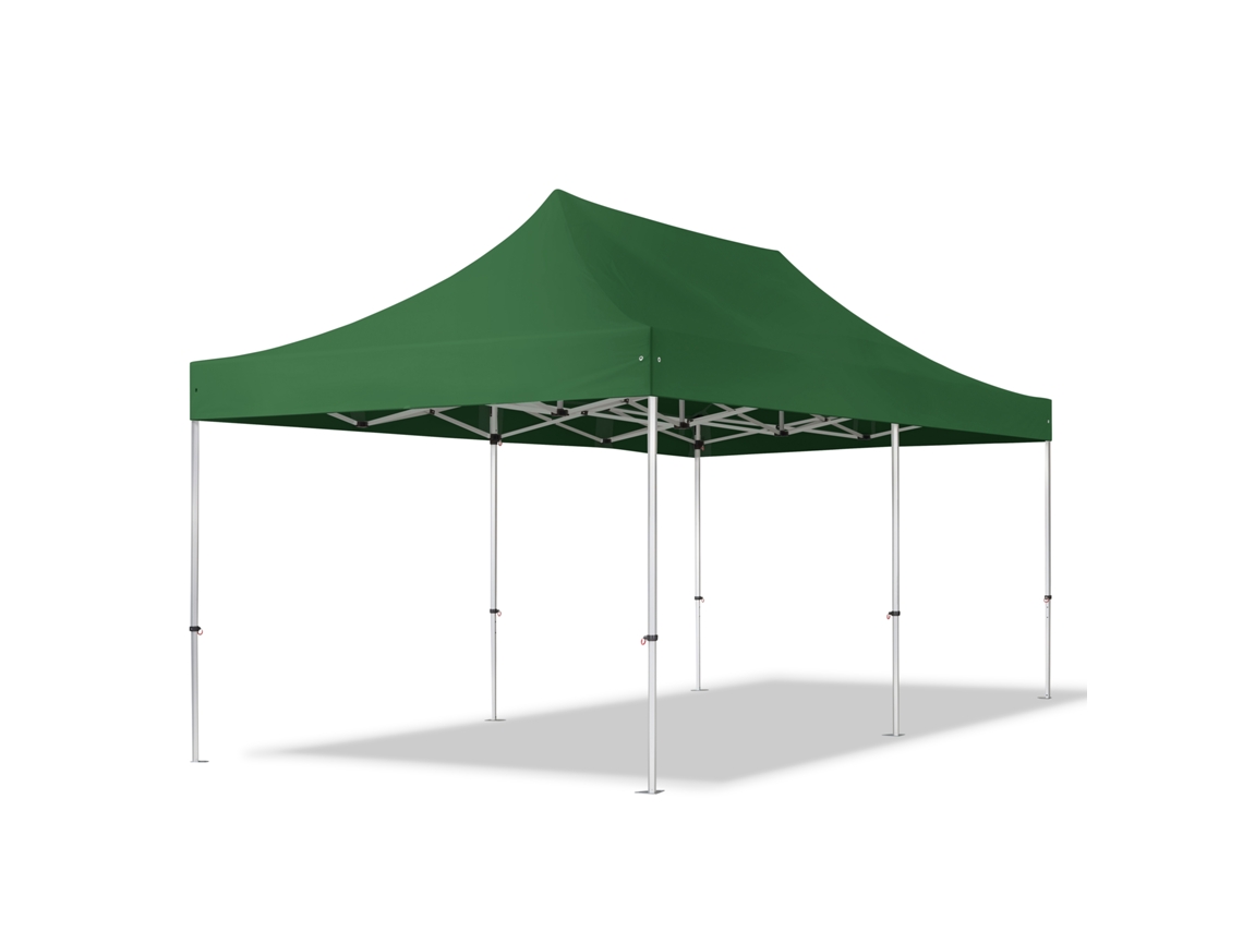Tenda Dobrável 3x6m, Alumínio Profissional De 40 Mm, Verde Escuro