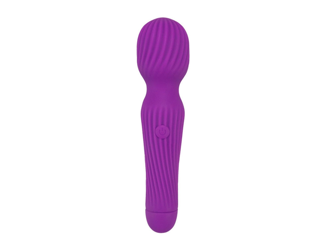 Vibrador De Silicone Sem Fio Listrado De 10 Velocidades Para Mulheres (roxo) Yizhood